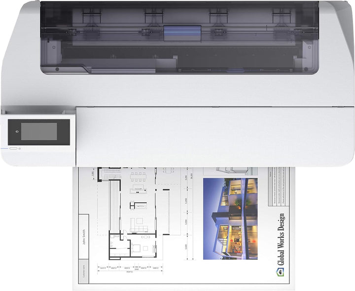 Epson SureColor SC-T3100N Tinten-Grossformatdrucker für CAD/GIS/POS (Drucke bis DIN A1+, Rollendruck