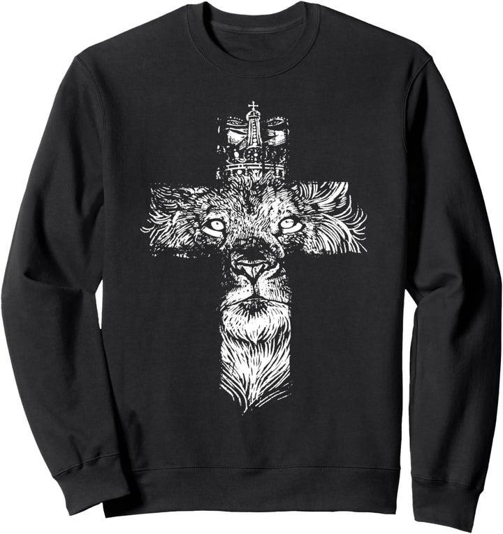 Siehe Der Löwe des Stammes Bibel Glaube an Gott Sweatshirt