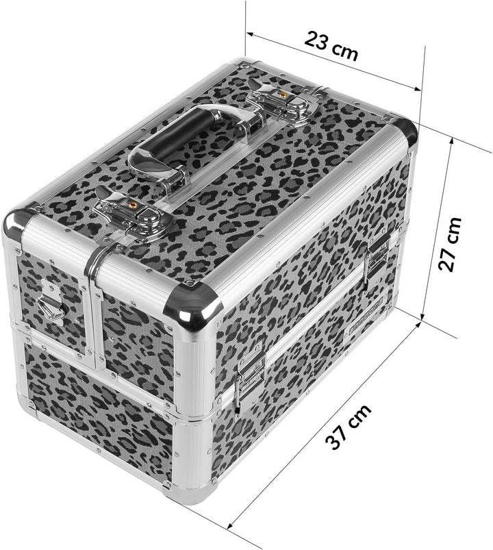 anndora Beauty Case Kosmetikkoffer - Stilvoller Schmuckkoffer, Schminkkoffer mit robustem Aluminiumr