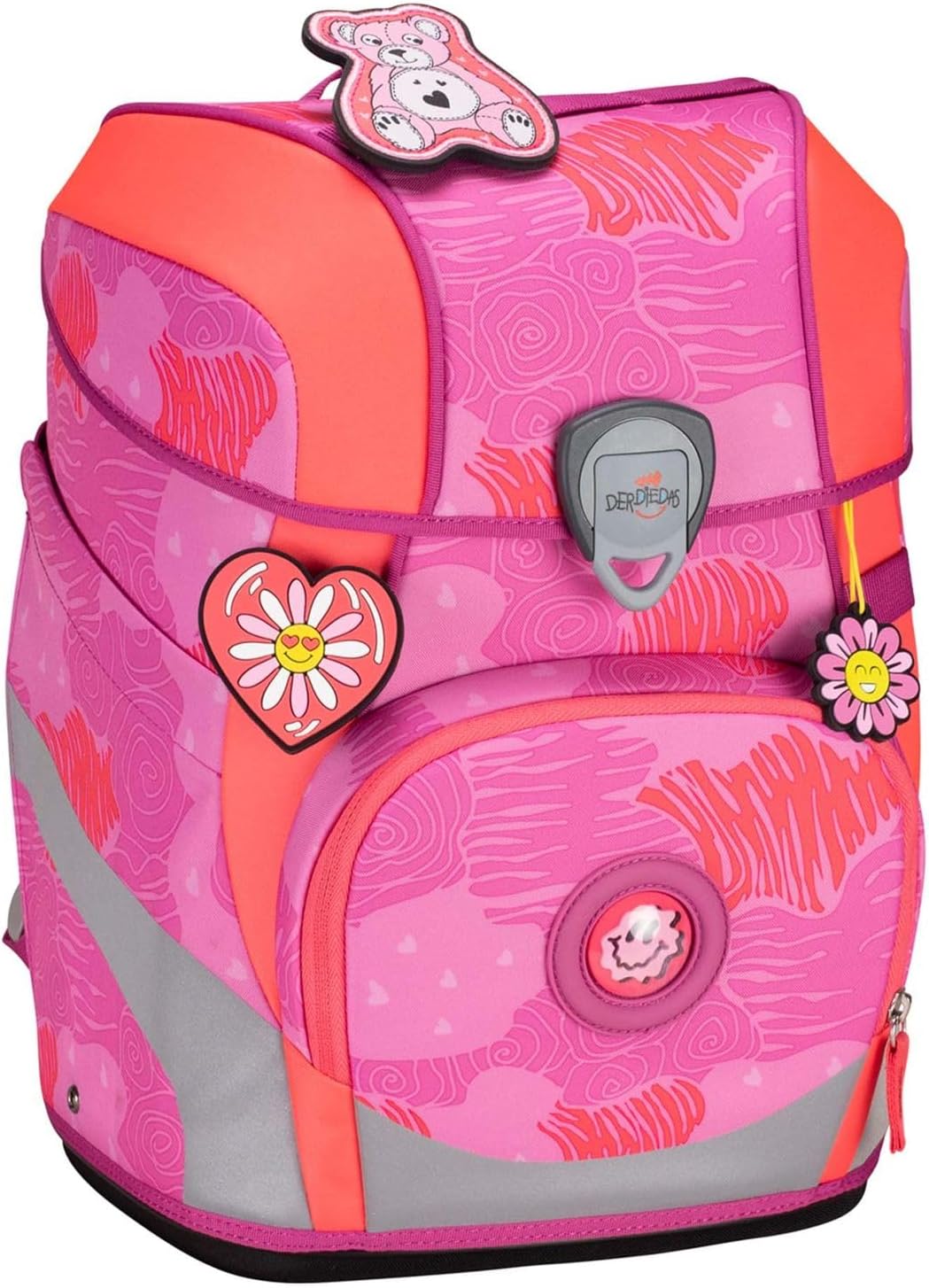 DerDieDas ErgoFlex Tiny Schulranzenset 5-teilig Roses