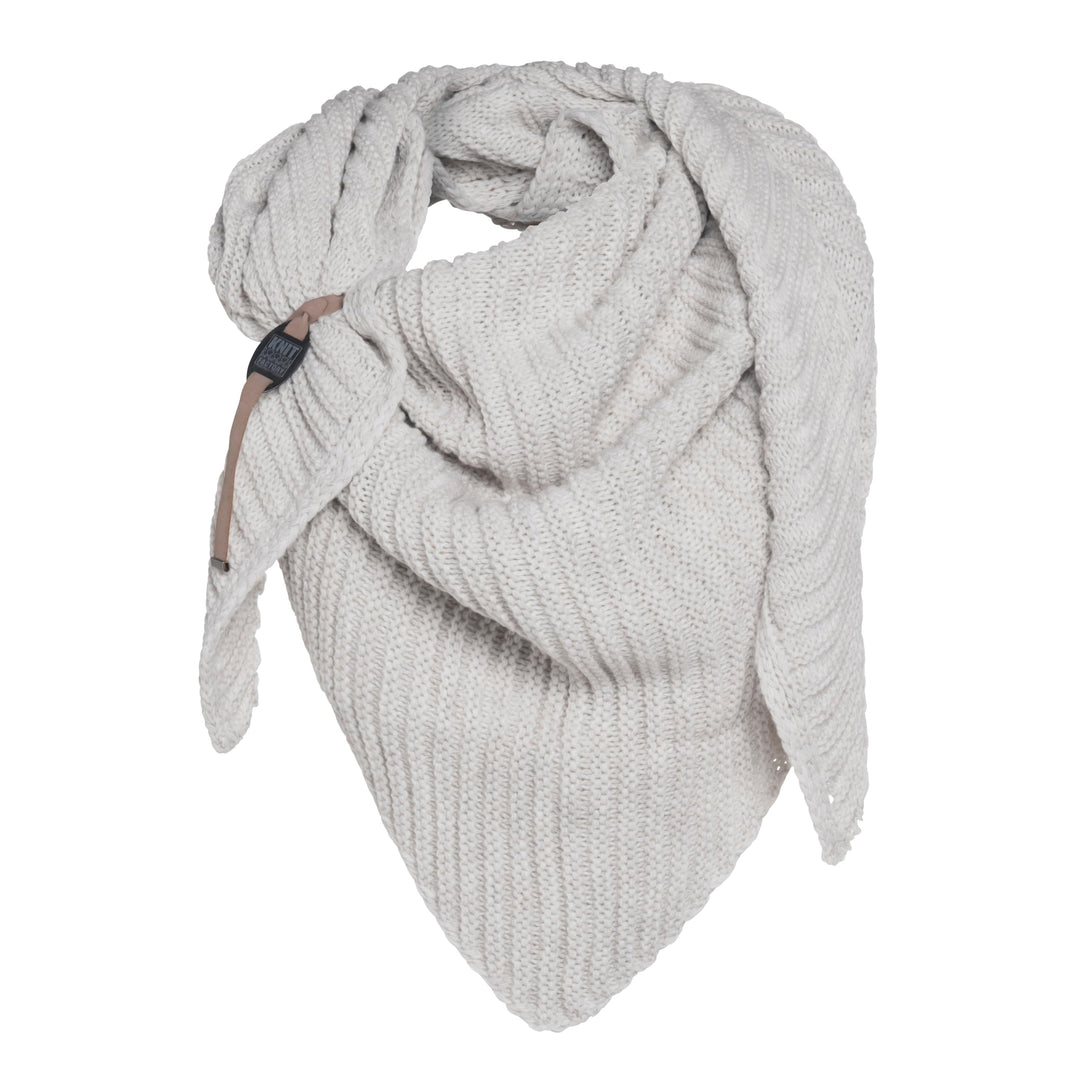 KNIT FACTORY - Demy Dreiecksschal - Damen Strickschal mit Wolle - Winterschal - Herbst & Winter Esse