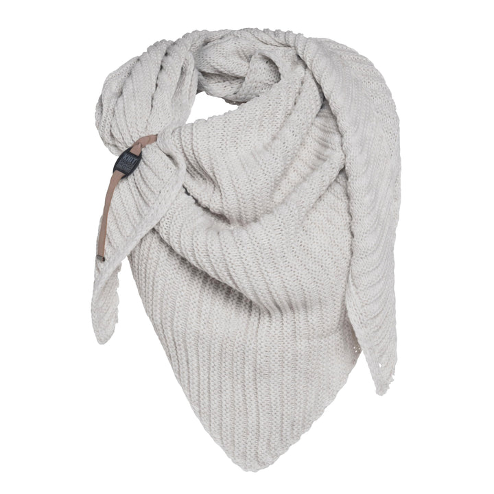 KNIT FACTORY - Demy Dreiecksschal - Damen Strickschal mit Wolle - Winterschal - Herbst & Winter Esse