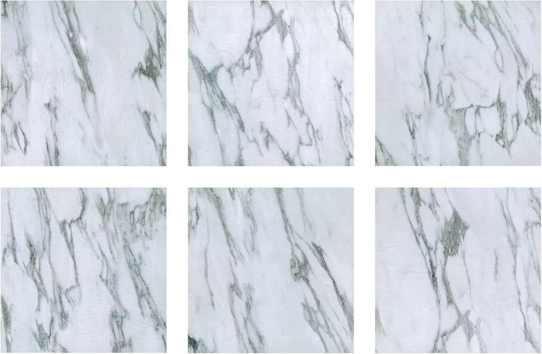 FloorPops FP3329 Opaline Peel Stick Bodenfliesen, Weiss und Cremefarben, 30,48 x 30,48 cm 30.48 X 30