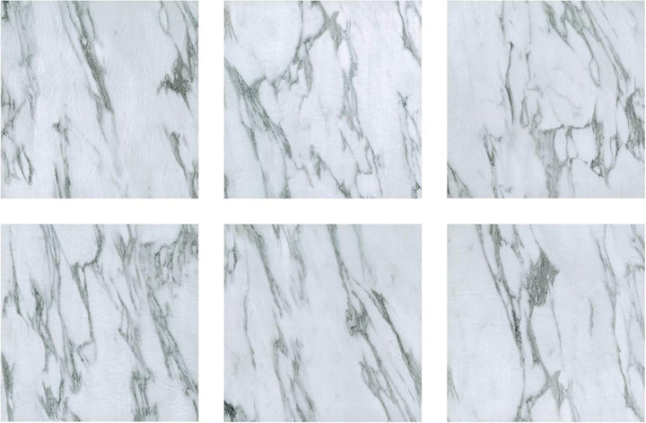 FloorPops FP3329 Opaline Peel Stick Bodenfliesen, Weiss und Cremefarben, 30,48 x 30,48 cm 30.48 X 30
