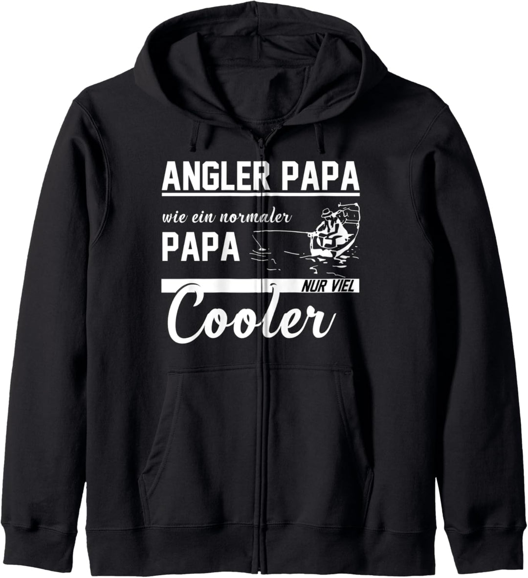 coole Angler Geschenke Fisch - Vater & Sohn Angeln Vatertag Kapuzenjacke