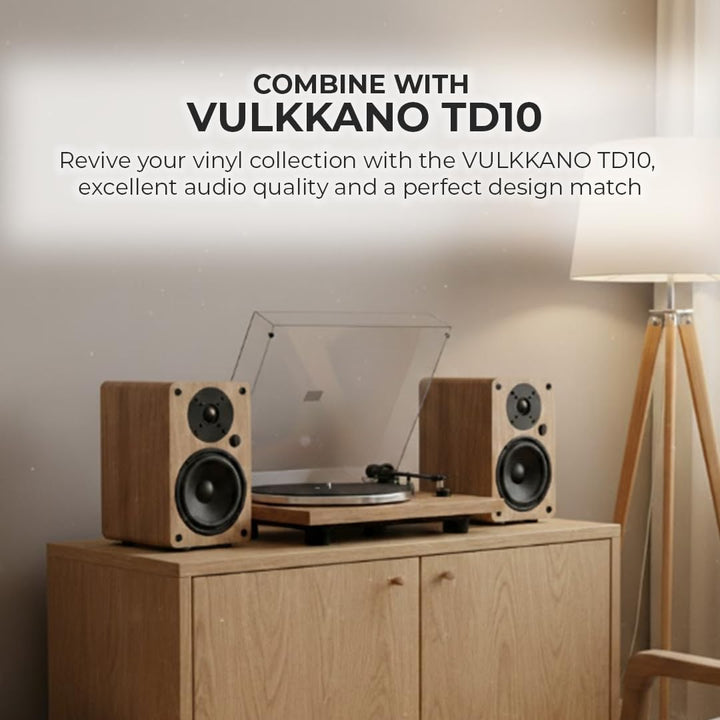 VULKKANO A5 ARC Aktivlautsprecher mit 5.25" Woofer, Bluetooth 5.0, HDMI ARC, Optica, RCA, USB, mit S
