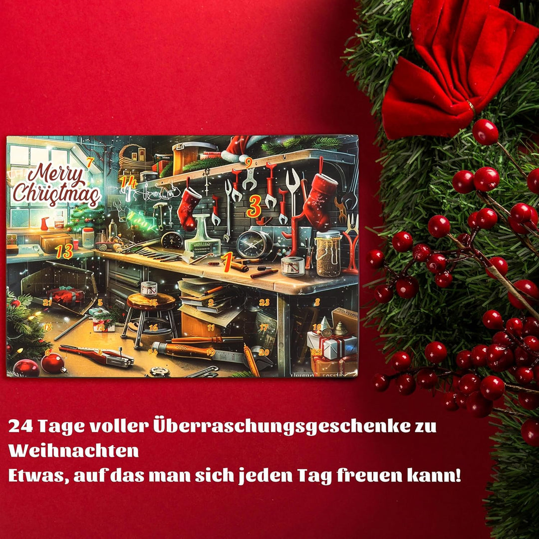 Jeasona Männer Adventskalender Werkzeug 2025 Werkzeug Adventskalender 2025 Männer Werkzeug Geschenk