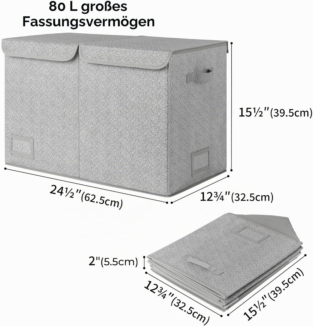 GRANNY SAYS Spielzeug Aufbewahrung, Spielzeugkiste mit Deckel, Faltbar Aufbewahrungsbox Kinder, Aufb