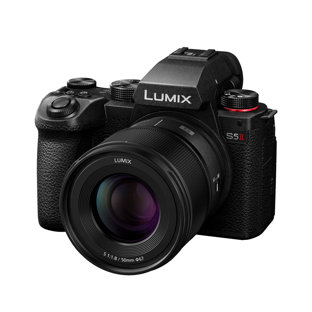 Panasonic LUMIX DC-S5 II Spiegelloses Vollformat-Kameragehäuse mit 50-mm-F1,8-Objektiv, 4K 60p und 6