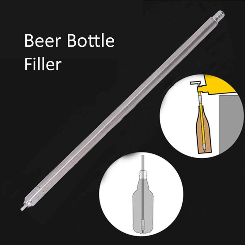 Flaschenfüller, Bier Flaschenfüller, 35,2 cm Edelstahl Federbeladener Bierflaschenfüller,Canning Typ