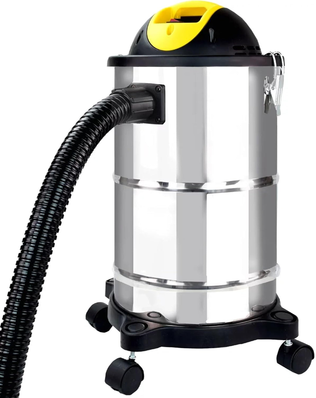 Syntrox 2 in 1 Edelstahl Aschesauger + Staubsauger Titana, Leicht und handlich, 4 Laufrollen, 1600 W