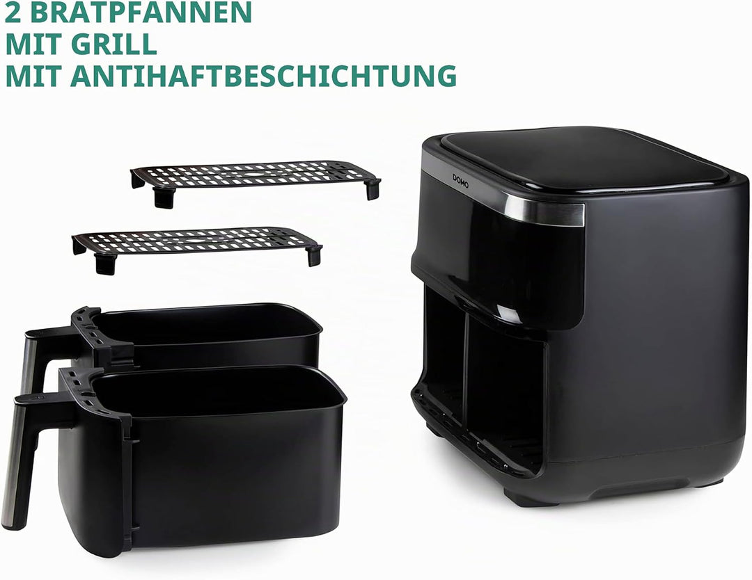 AIR FRYER 2X4L/DO537FR DOMO