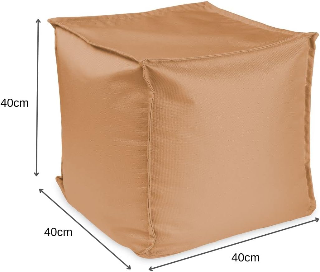 chilly pilley Sitzsack Sitzhocker mit EPS-Perlen Füllung 40x40x40cm Fusshocker Sitz-Pouf für Kinder