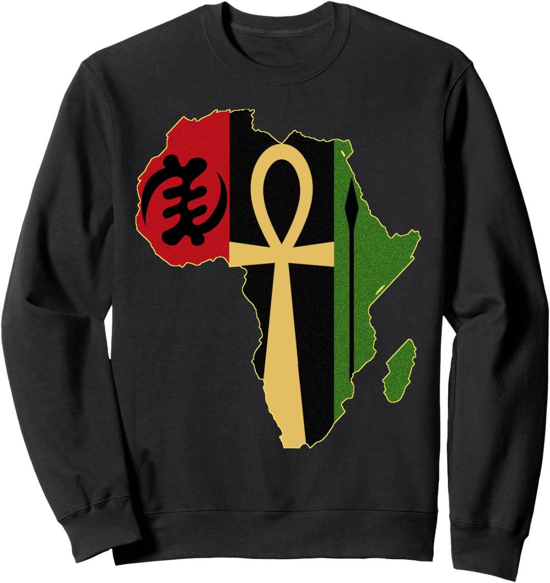 Afrikanische Symbole für Männer und Frauen Sweatshirt