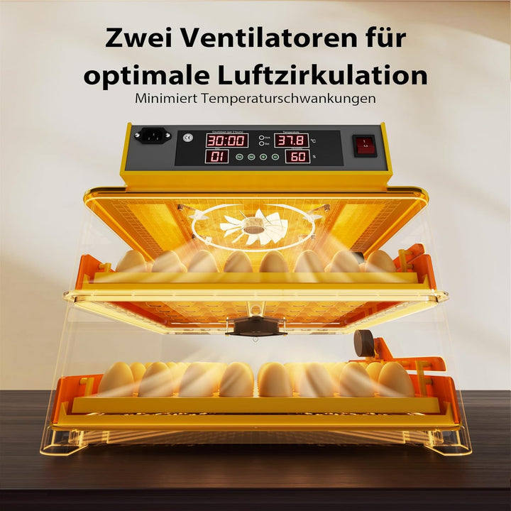 Automatische Brutmaschine Inkubator für 112 Eier