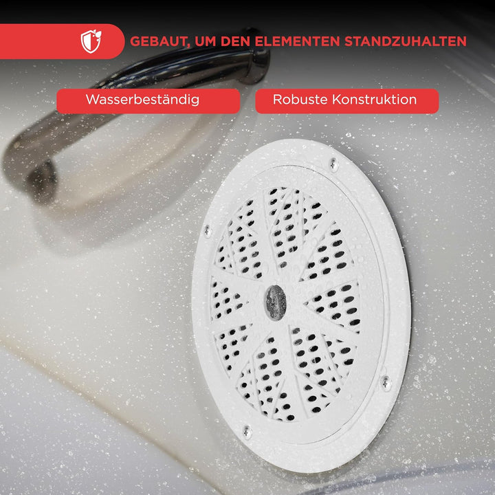Pyle Marine Lautsprecher (100 Watt, 13,33 cm (5,25 Zoll), 2-Wege) weiss