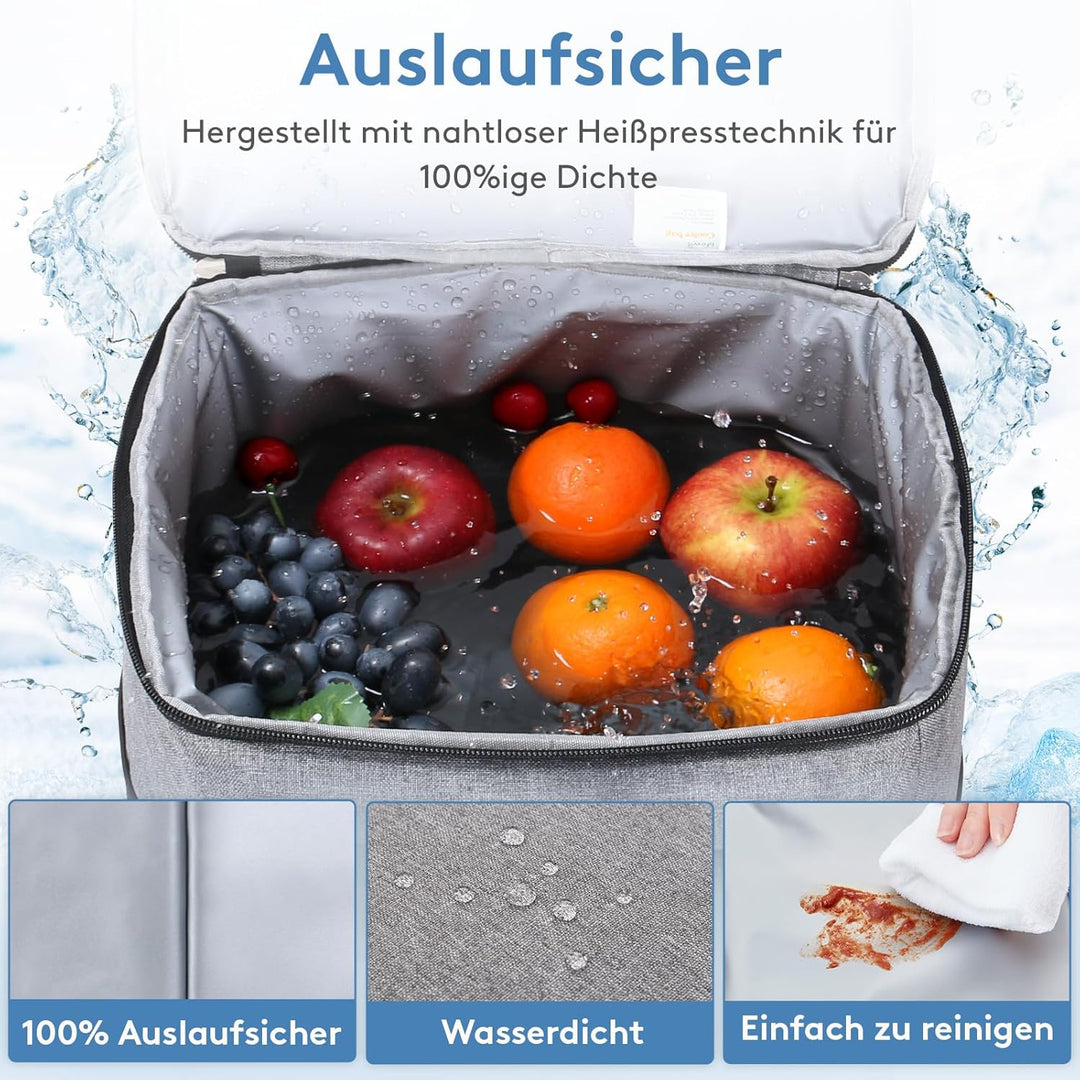 Lifewit 40L Kühltasche Gross faltbar Kühlkorb Kühlbox Isoliertasche Thermotasche Picknicktasche für