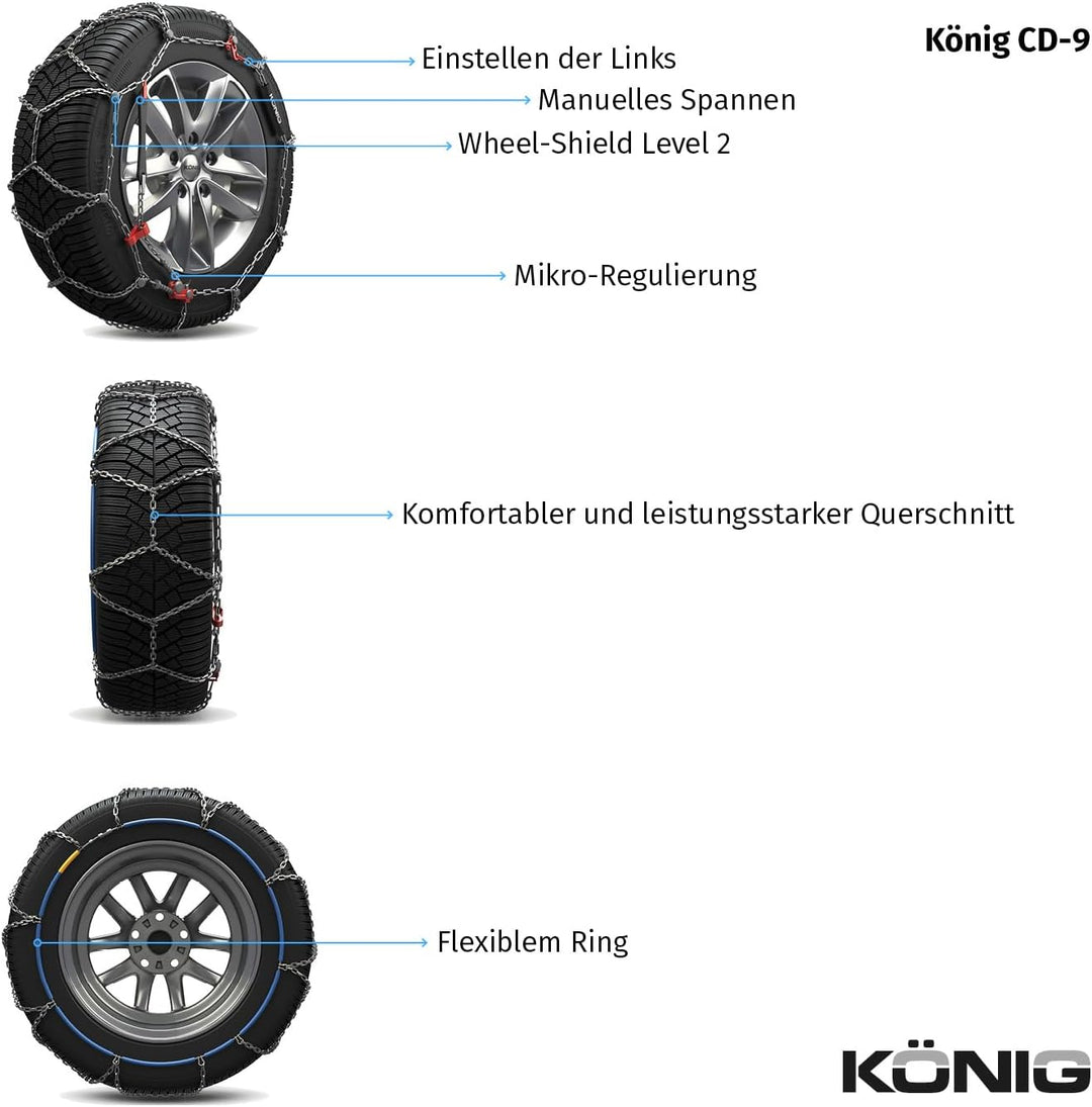 KÖNIG CD-9 035 - Schneeketten, CD-9 035
