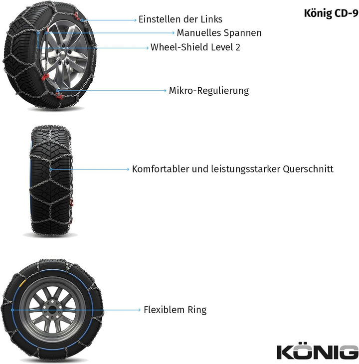 KÖNIG CD-9 030 - Schneeketten, CD-9 030