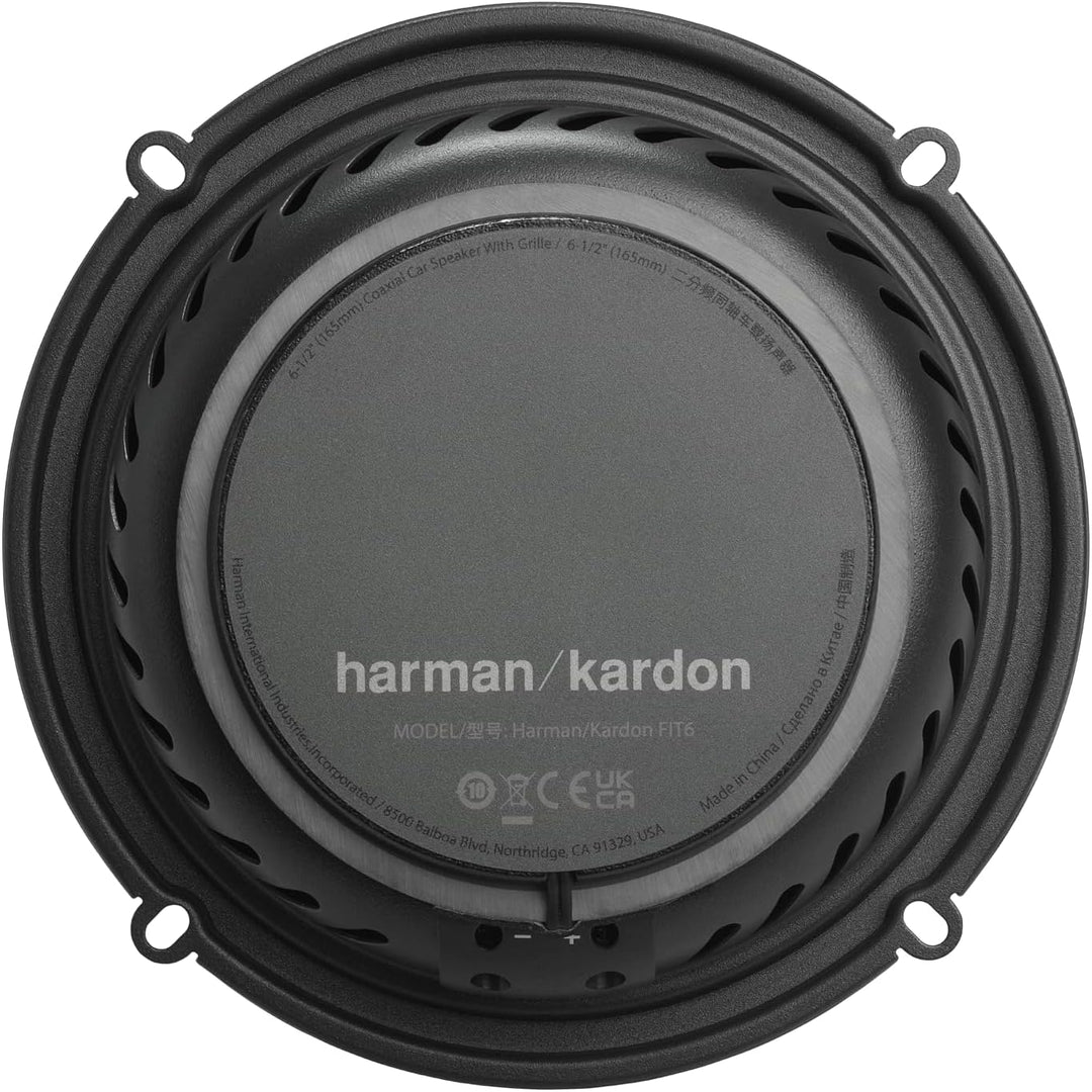Harman Kardon FIT 6 Koaxial Lautsprecher Auto 16mm (6,5 Zoll) | Car HiFi Lautsprecher mit 45W RMS un