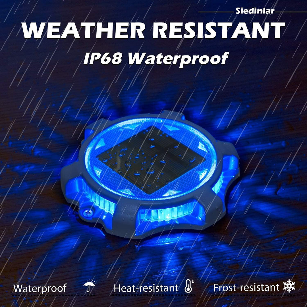 Siedinlar Solar Bodenleuchten Aussen Solarlampen 2 Modi LED Lampe Wasserdichte Garten Deko für Einfa