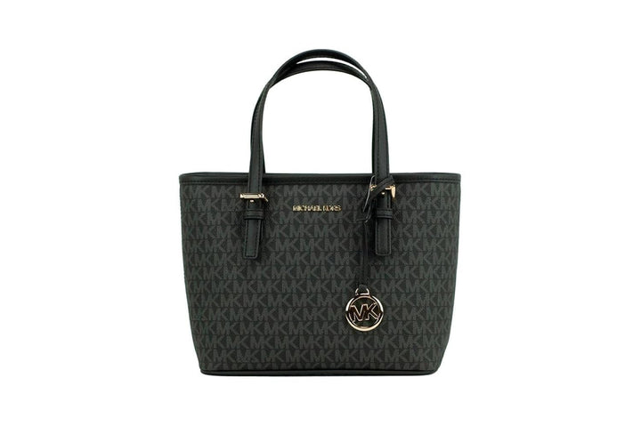 Michael Kors Damen Tragetasche Black Sig/Gold, Black Sig/Gold