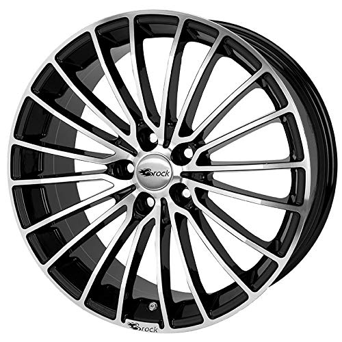 Brock B24 schwarz front-poliert 7x17 ET38 4.00x114.00 Hub Hole 72.60 mm - Alu felgen