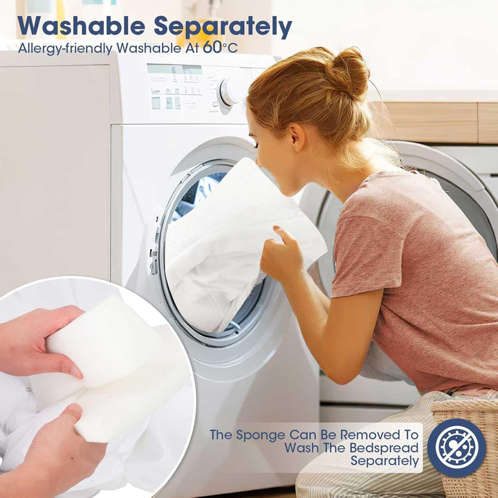 Liebesbrücke 180x200 mit Spannbettlaken,T-Keil Matratzenkeil Lücke Füller doppelbett 180x200 - Verbi