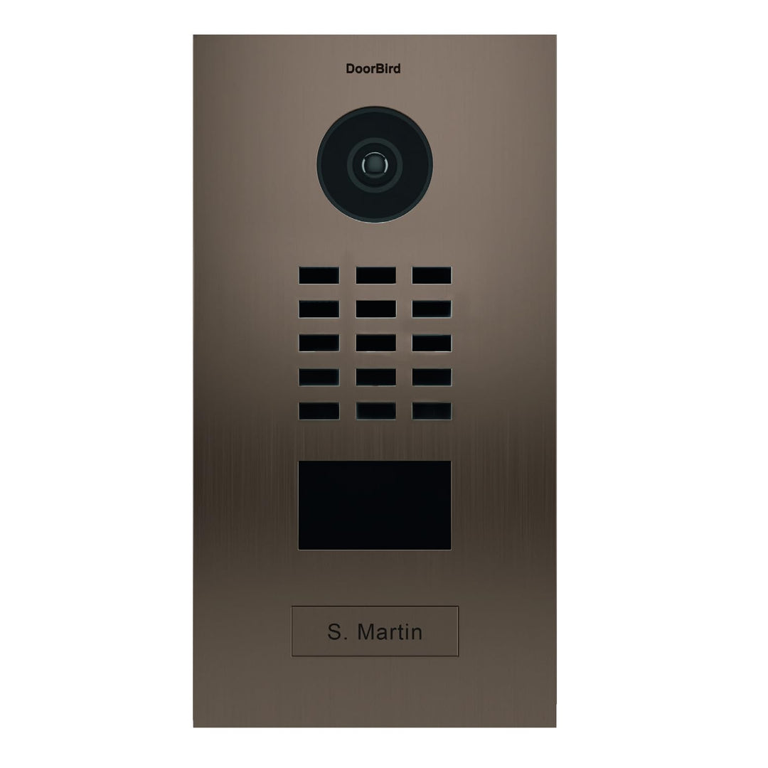 Doorbird D2102BV Video-Türsprechanlage, 1 Klingel, bronzefarben, D2102BV