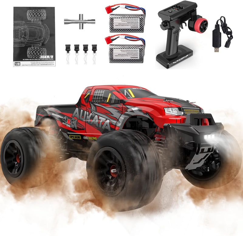 Ferngesteuertes Auto, 36+ km/h 4WD RC Auto Offroad für Erwachsene Kinder, 2,4 GHz 1/18 RC Car, All T