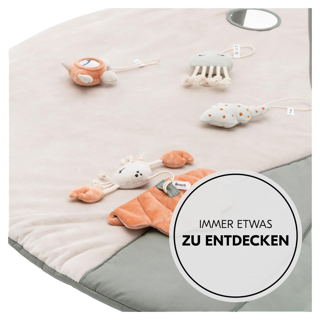 hauck Relax N Watch, Water Animals – Baby Spieldecke mit Spielbogen ab Geburt, Krabbeldecke mit Spie