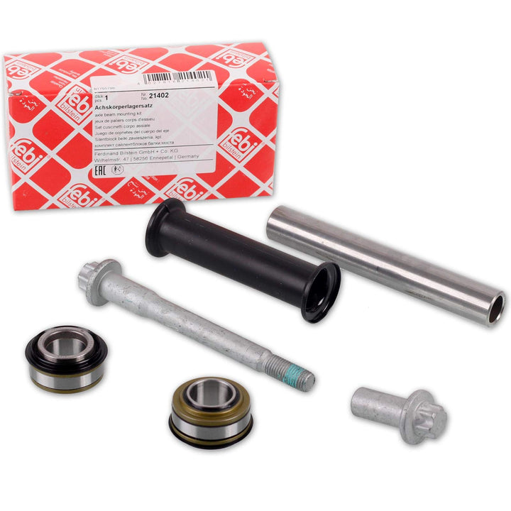 febi bilstein 21402 Achskörperlagersatz inkl. Hülse und Abstandsrohr , 1 Stück