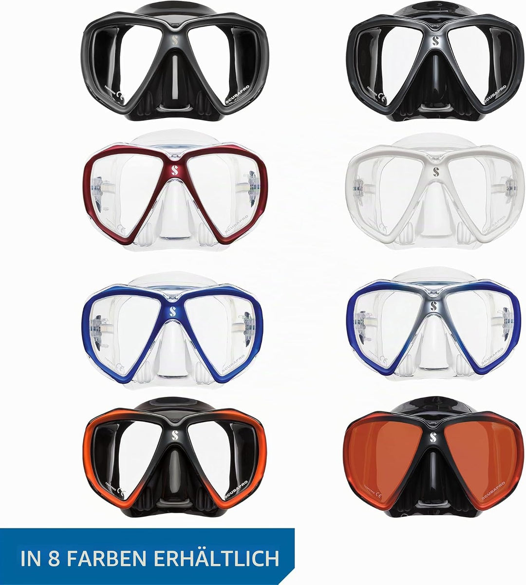 SCUBAPRO - Spectra Tauchmaske Midnight Orange / Silikon schw., Midnight Orange / Silikon schw.