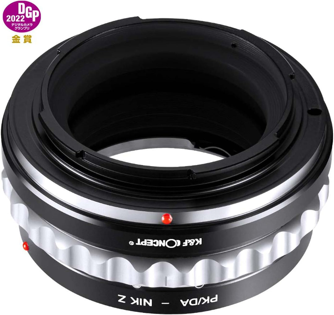 K&F Concept Lens Mount Adapter PK/DA-NIK Z Manual Focus Kompatibel mit Pentax K Mount (PK/DA) DSLR-O