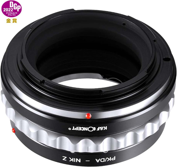 K&F Concept Lens Mount Adapter PK/DA-NIK Z Manual Focus Kompatibel mit Pentax K Mount (PK/DA) DSLR-O