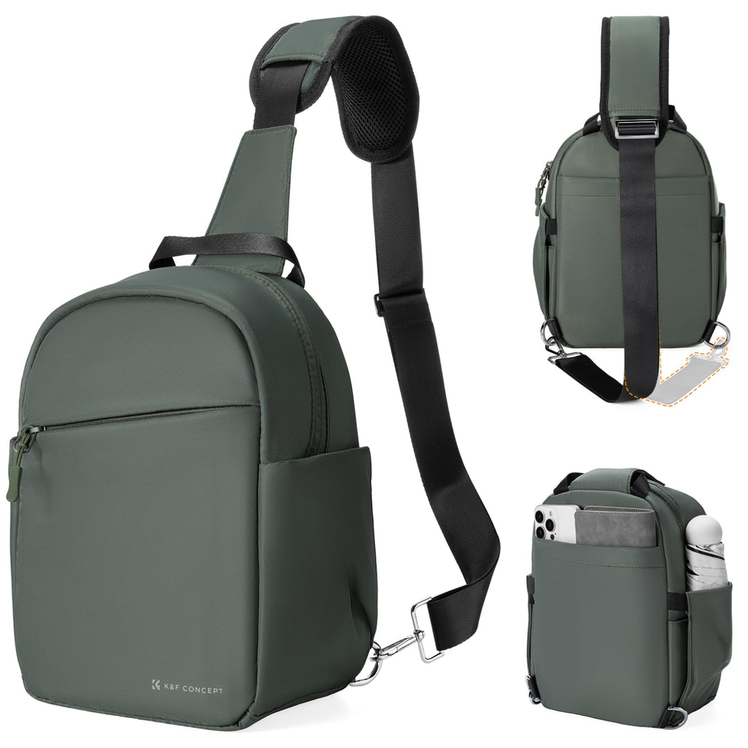 K&F CONCEPT Kameratasche, Kamera Sling Tasche Schultertasche Fotorucksack Klein, Wasserdichter Kamer