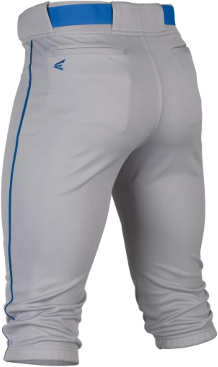 Easton Jungen Rival+ Baseball-Hose Grau/Königsblau Paspeliert S, Grau/Königsblau Paspeliert S