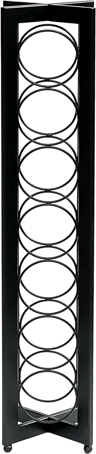 DanDiBo Design Weinregal Metall Schwarz Stehend 96323 X 80 cm Flaschenregal Flaschenständer Flaschen