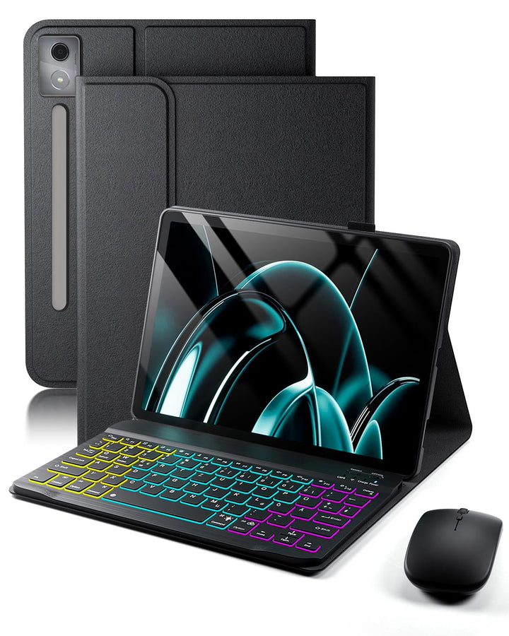 für Lenovo Idea Tab Pro 12.7 Zoll (2025) Hülle mit Kabelloses Bluetooth Deutsch (QWERTZ) Beleuchtete