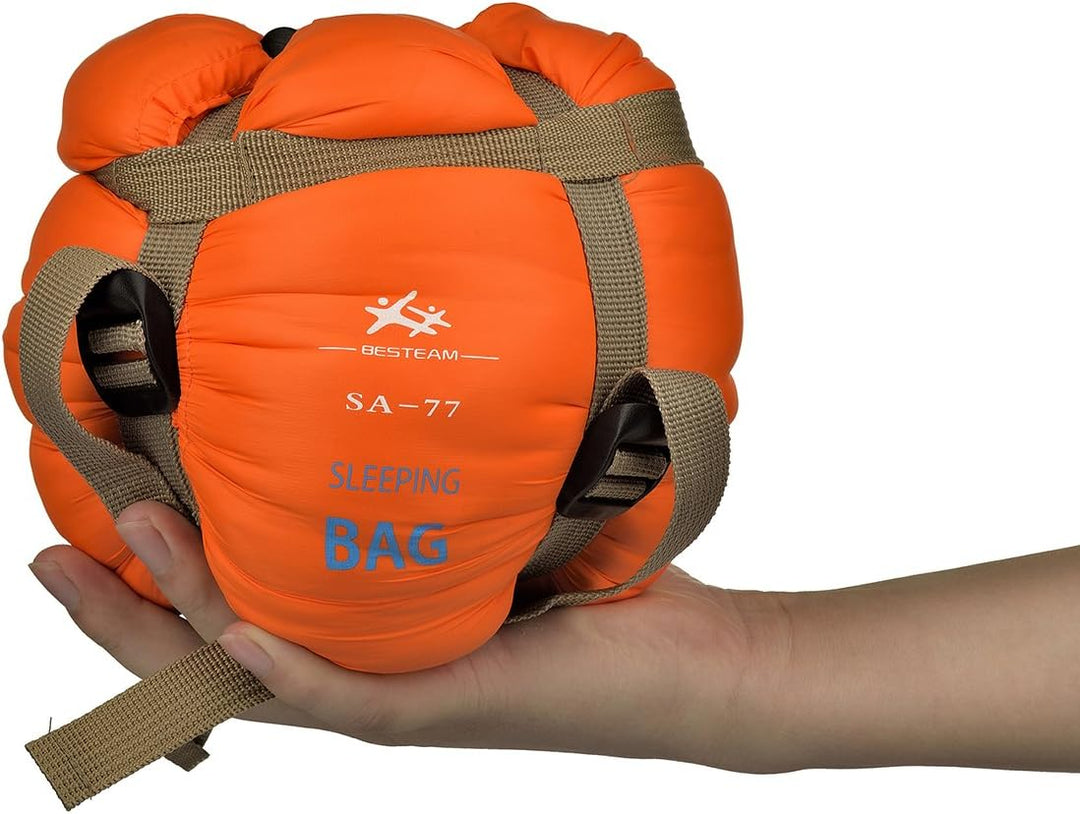 Agemore Schlafsack Leichte 3 Saison Schlafsack Hülse Form Mit Kapuze für Camping Wandern Trekking Li