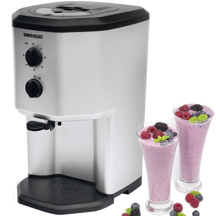 Gino Gelati GG-95W-BS Milchshake Maschine Milchshakemaker mit Kompressor