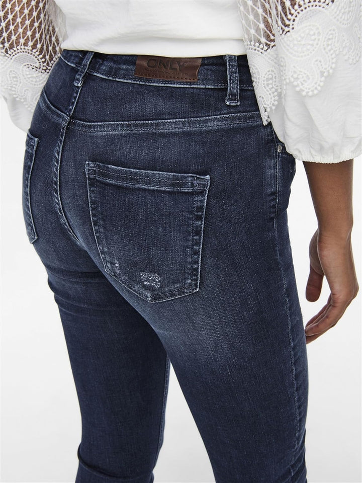 ONLY Female Skinny Jeans ONLBLUSH Mittlere Taille Skinny Fit Jeans XS / 32L Dark Blue Denim, XS / 32