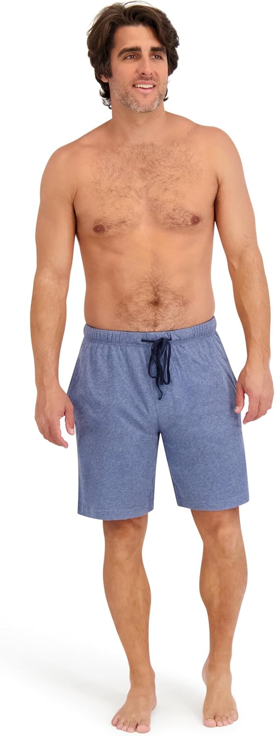 Hanes Herren Shorts (2er Pack) 5XL Blau / Marineblau, 5XL Blau / Marineblau