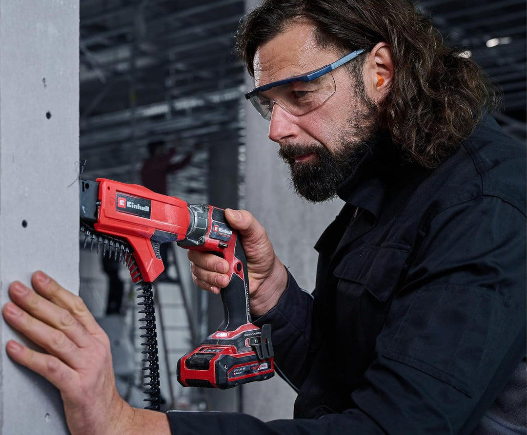 Einhell Professional Akku-Trockenbauschrauber TP-DY 18 Li BL + Magazine Power X-Change (18 V, Brushl
