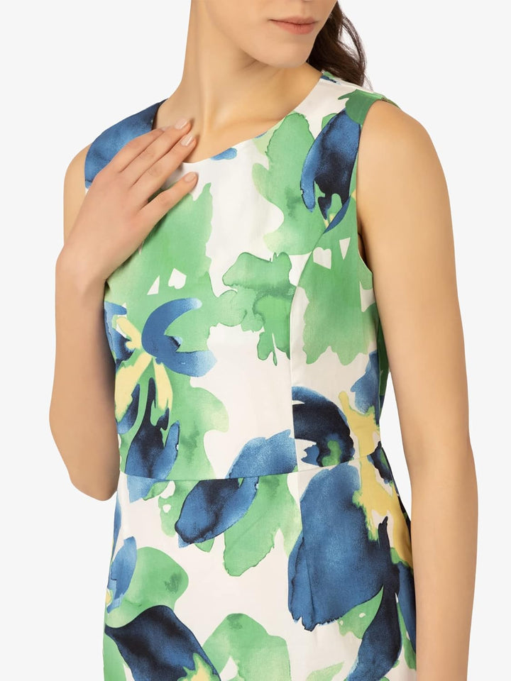 ApartFashion Damen Kleid Dress 36 Grün-multicolor, 36 Grün-multicolor