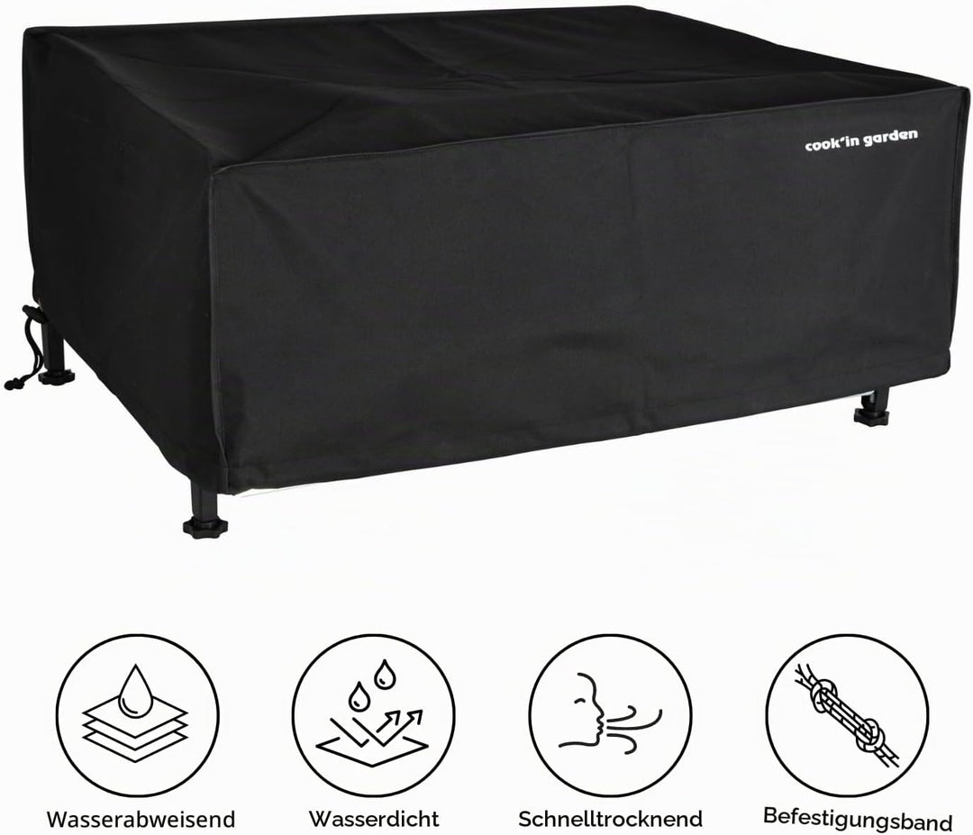 Cook’in Garden – Schutzhaube für rechteckige Plancha 82 נ59 נ21 cm, wasserabweisend und wasserdicht,
