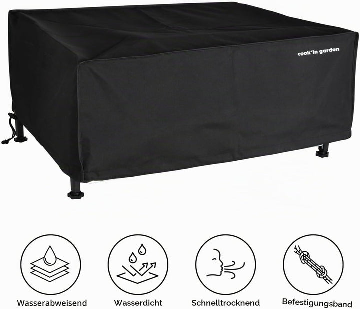 Cook’in Garden – Schutzhaube für rechteckige Plancha 82 נ59 נ21 cm, wasserabweisend und wasserdicht,