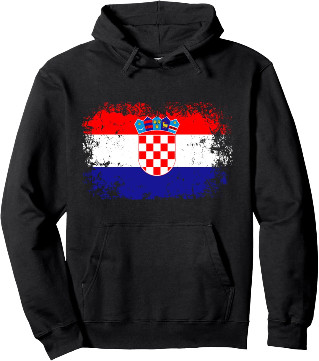 Flagge von Kroatien Pullover Hoodie