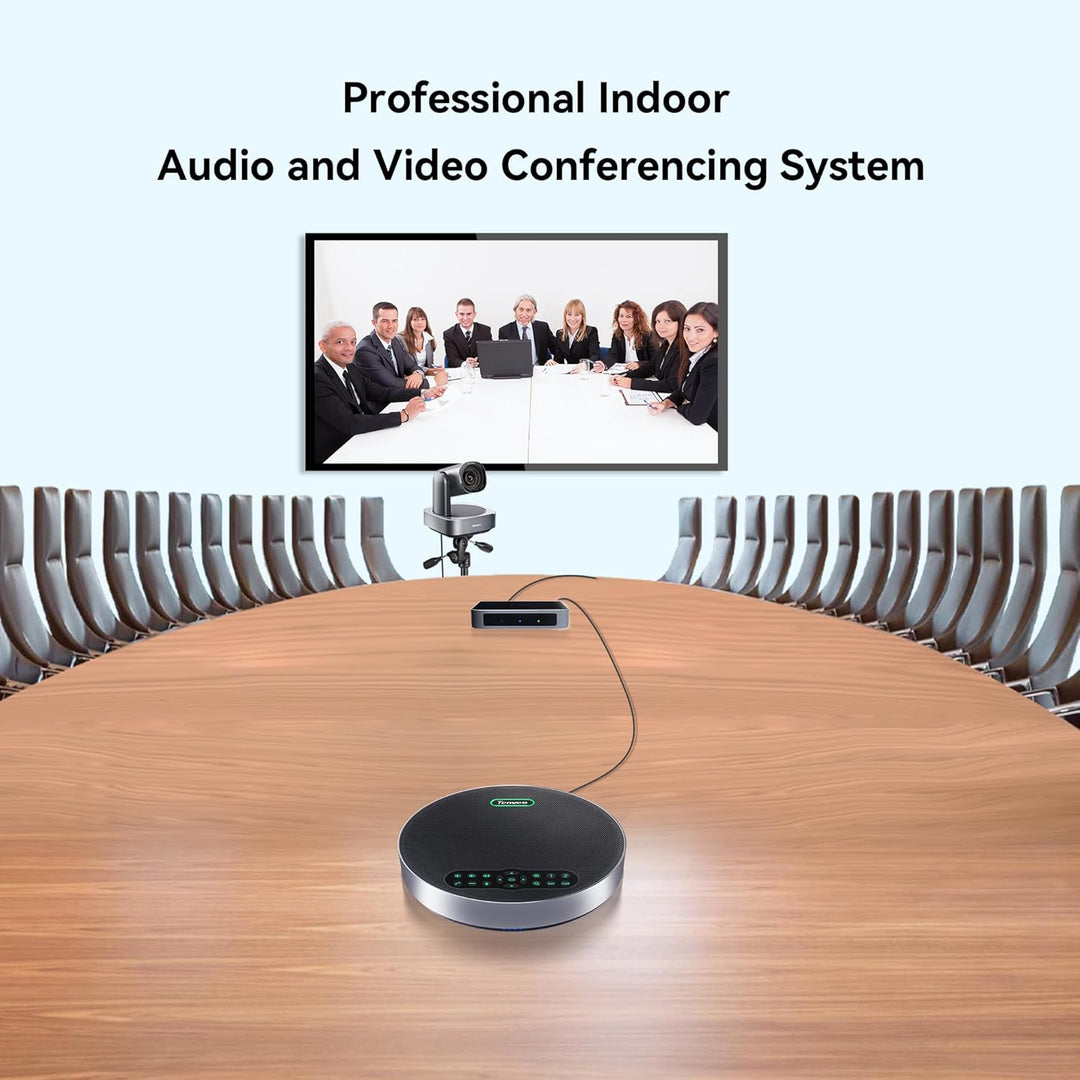 Tenveo 4K PTZ-Kamera mit Bluetooth-Freisprecheinrichtung 12-facher optischer Zoom Konferenzkamera We