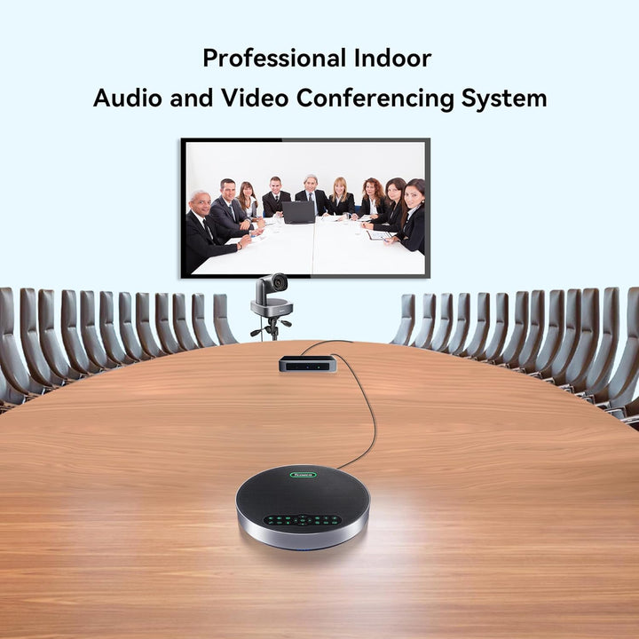 Tenveo 4K PTZ-Kamera mit Bluetooth-Freisprecheinrichtung 12-facher optischer Zoom Konferenzkamera We